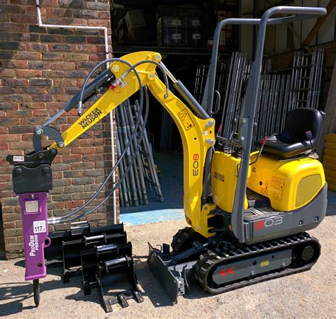 mini digger with breaker hire|mini digger hire scarborough.